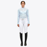 CT Women's Perforated Jersey L/S Zip Competition Polo